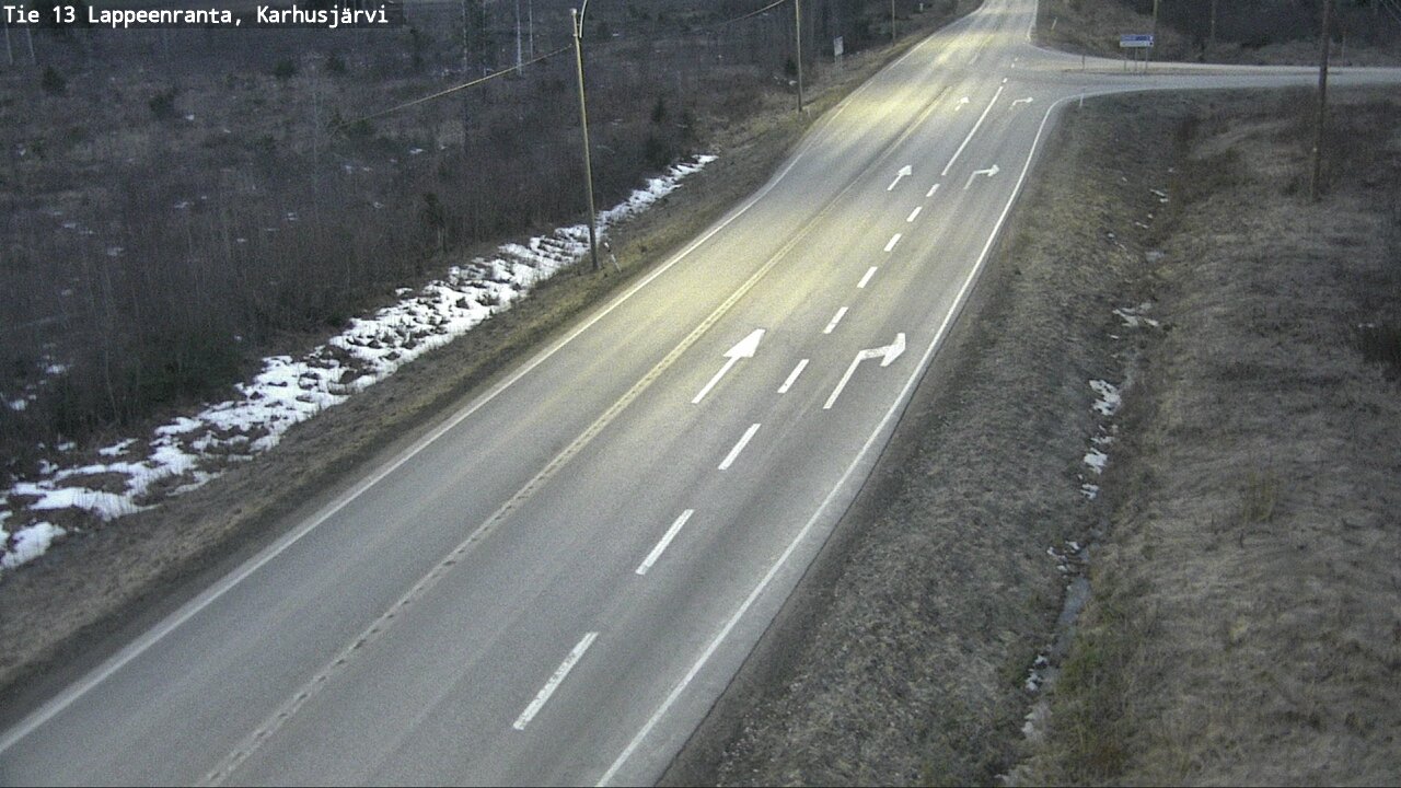 Weather Camera Image Road 13 Karhusjärvi, Lappeenranta, Etelä-Karjala