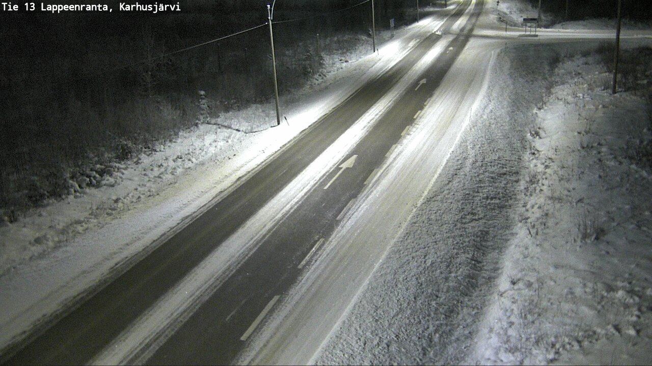 Weather Camera Image Road 13 Karhusjärvi, Lappeenranta, Etelä-Karjala