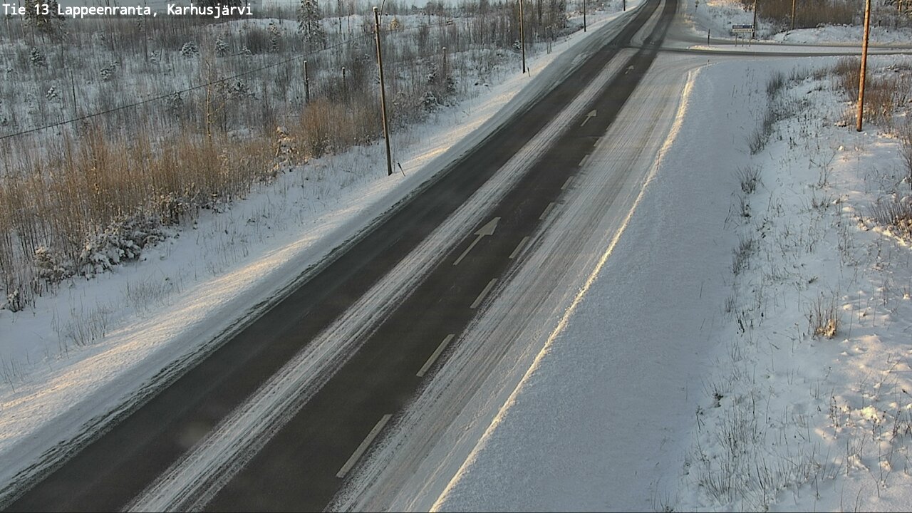 Weather Camera Image Road 13 Karhusjärvi, Lappeenranta, Etelä-Karjala