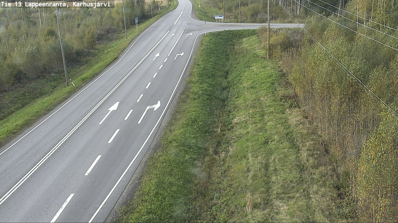 Weather Camera Image Road 13 Karhusjärvi, Lappeenranta, Etelä-Karjala