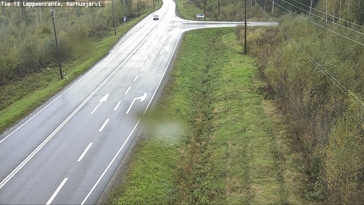 Weather Camera Image Road 13 Karhusjärvi, Lappeenranta, Etelä-Karjala