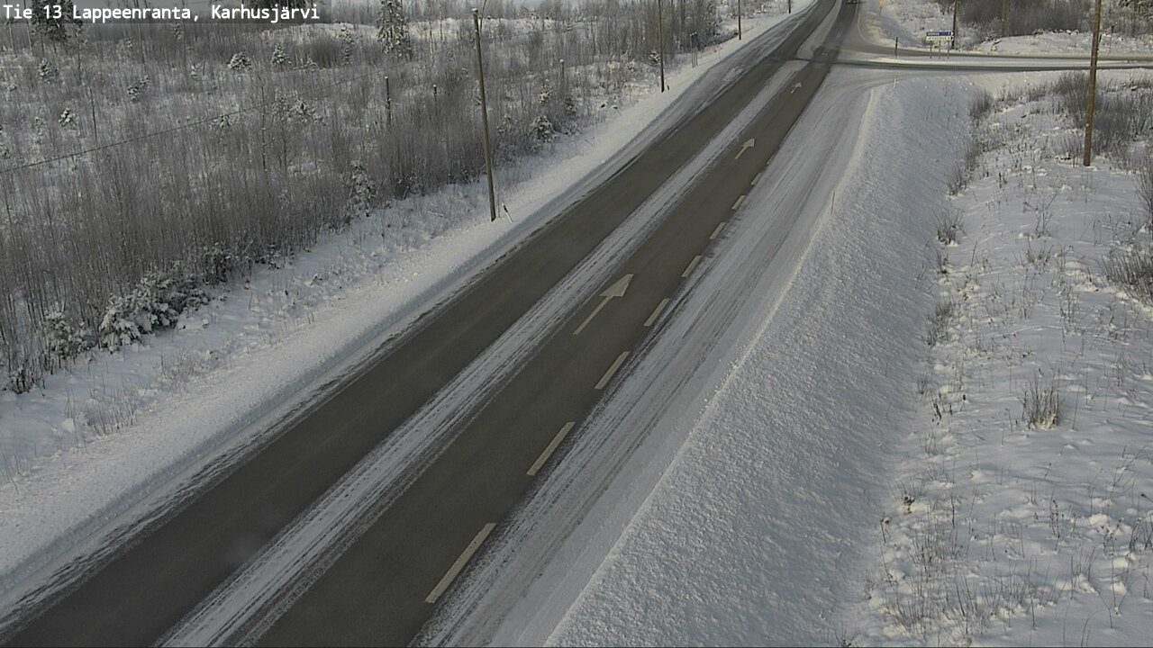 Weather Camera Image Road 13 Karhusjärvi, Lappeenranta, Etelä-Karjala