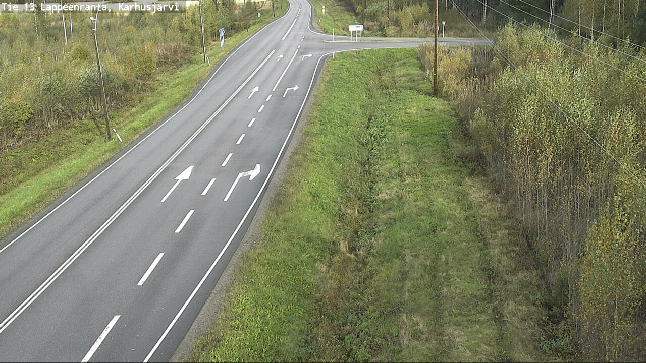 Weather Camera Image Road 13 Karhusjärvi, Lappeenranta, Etelä-Karjala
