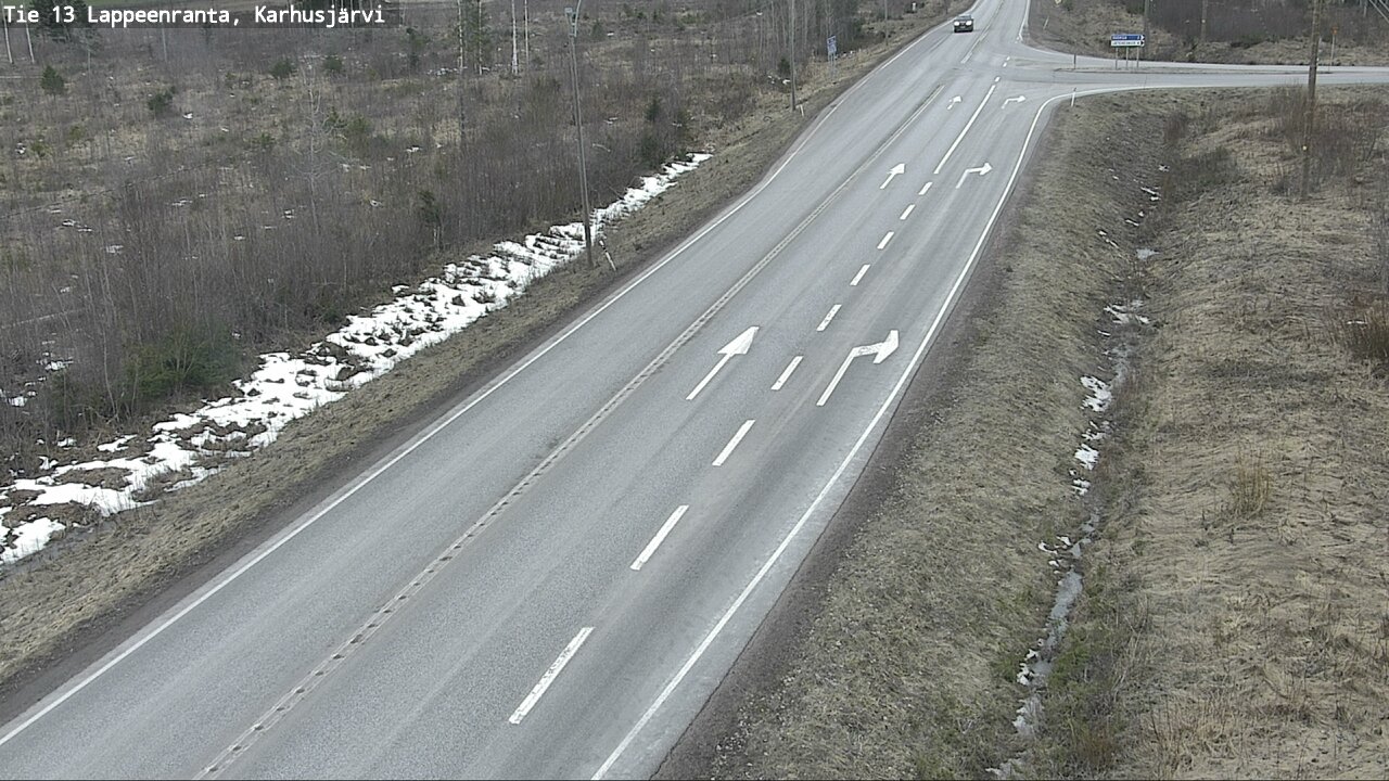 Weather Camera Image Road 13 Karhusjärvi, Lappeenranta, Etelä-Karjala