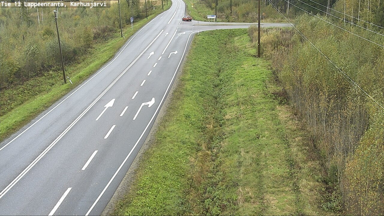 Weather Camera Image Road 13 Karhusjärvi, Lappeenranta, Etelä-Karjala