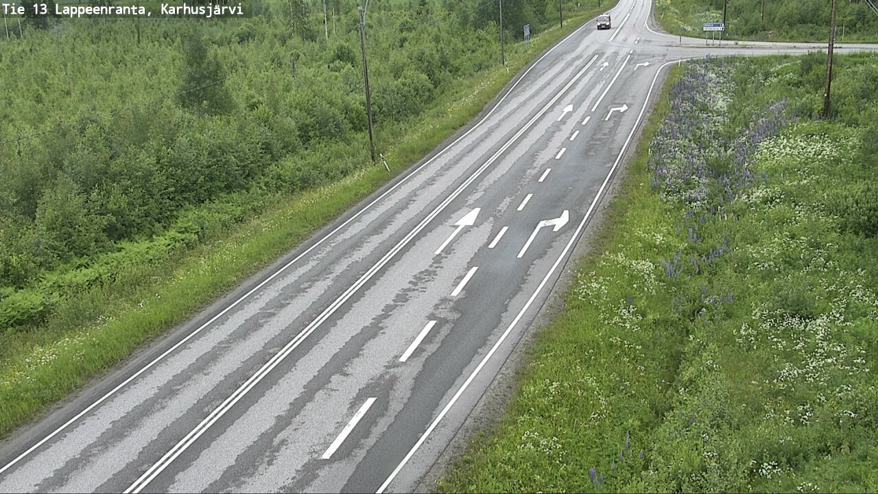 Weather Camera Image Väg 13 Karhusjärvi, Lappeenranta, Etelä-Karjala