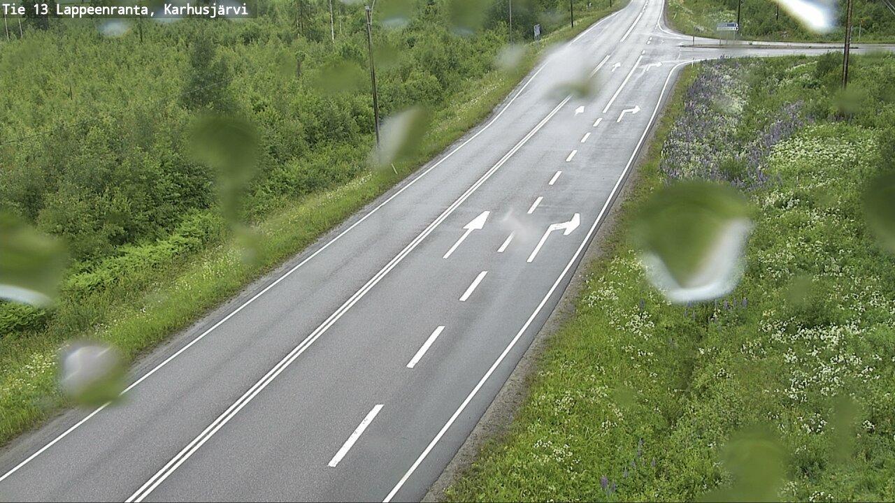 Weather Camera Image Väg 13 Karhusjärvi, Lappeenranta, Etelä-Karjala