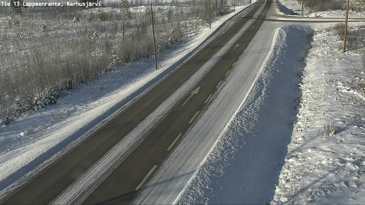 Weather Camera Image Road 13 Karhusjärvi, Lappeenranta, Etelä-Karjala