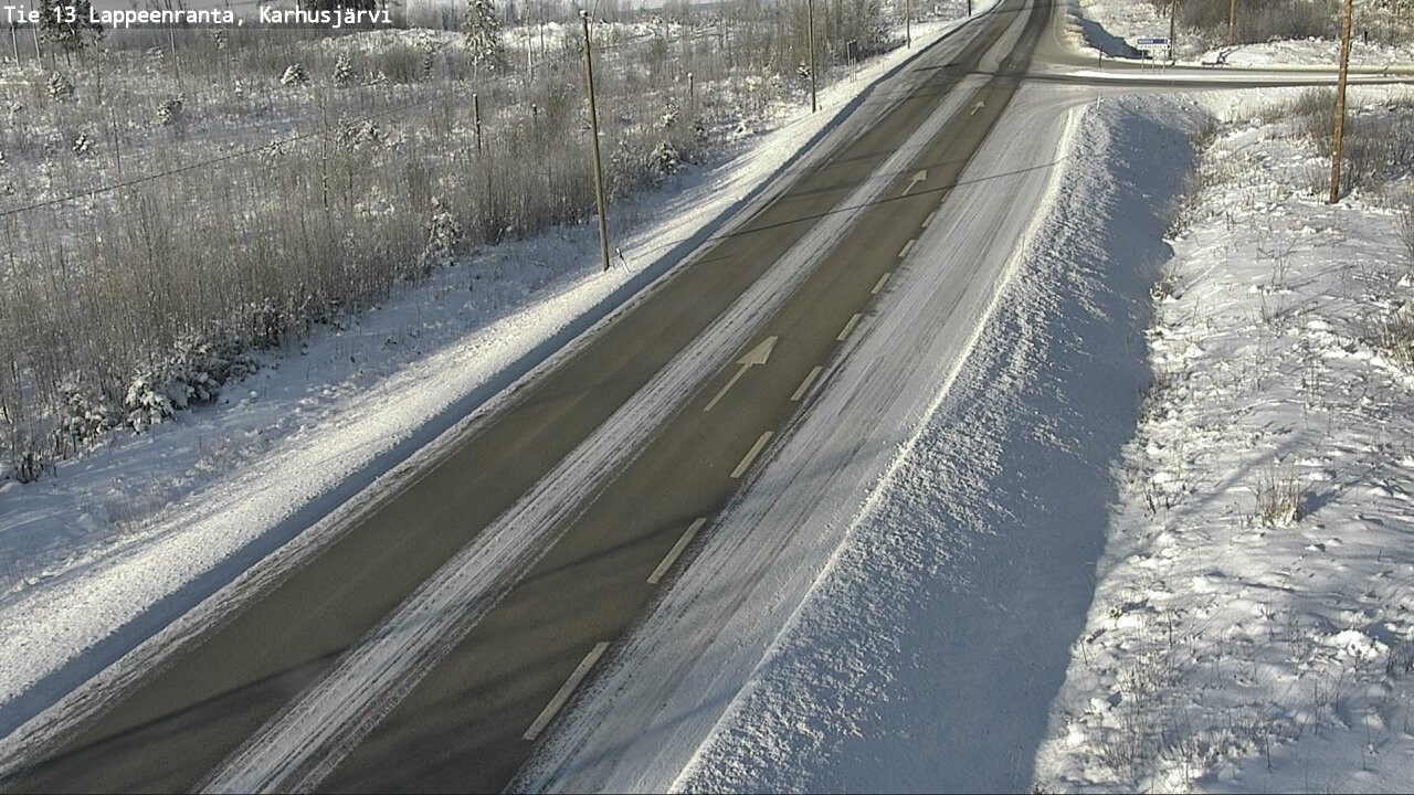 Weather Camera Image Road 13 Karhusjärvi, Lappeenranta, Etelä-Karjala