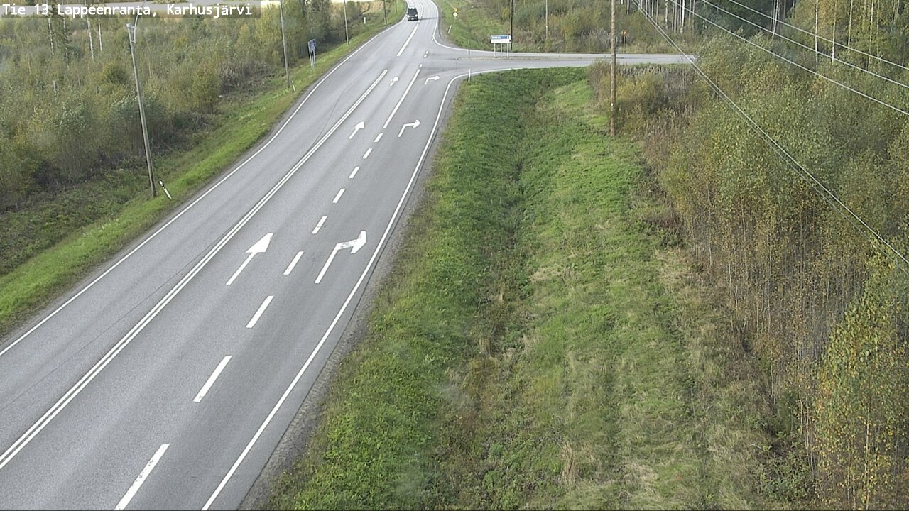 Weather Camera Image Road 13 Karhusjärvi, Lappeenranta, Etelä-Karjala