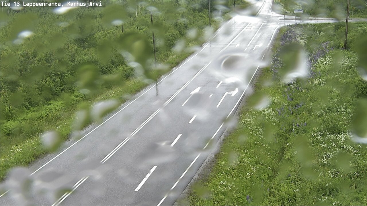 Weather Camera Image Väg 13 Karhusjärvi, Lappeenranta, Etelä-Karjala