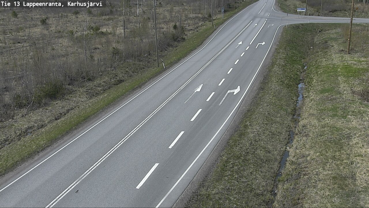 Weather Camera Image Road 13 Karhusjärvi, Lappeenranta, Etelä-Karjala