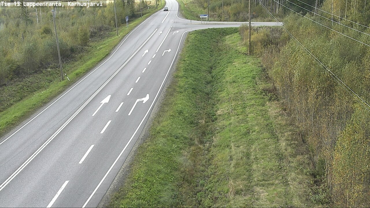 Weather Camera Image Road 13 Karhusjärvi, Lappeenranta, Etelä-Karjala