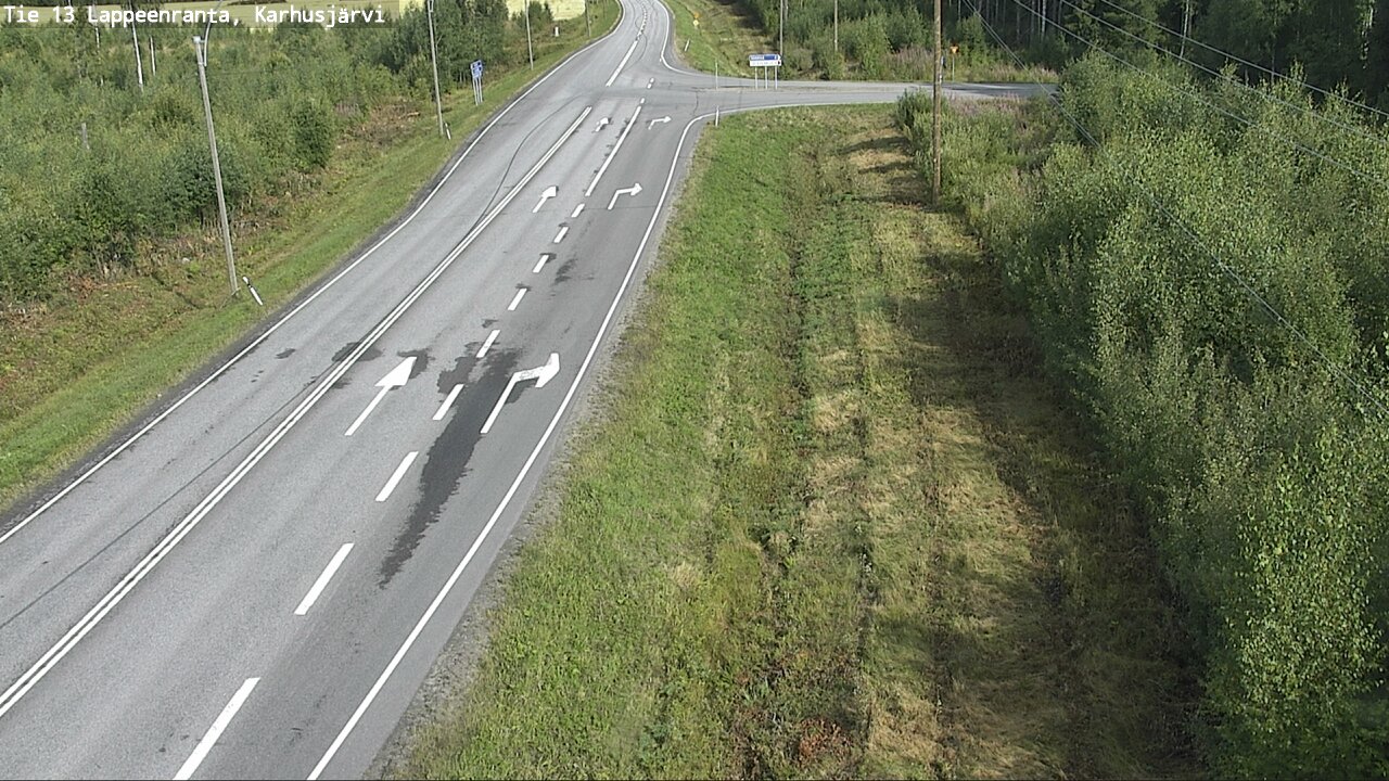Weather Camera Image Road 13 Karhusjärvi, Lappeenranta, Etelä-Karjala