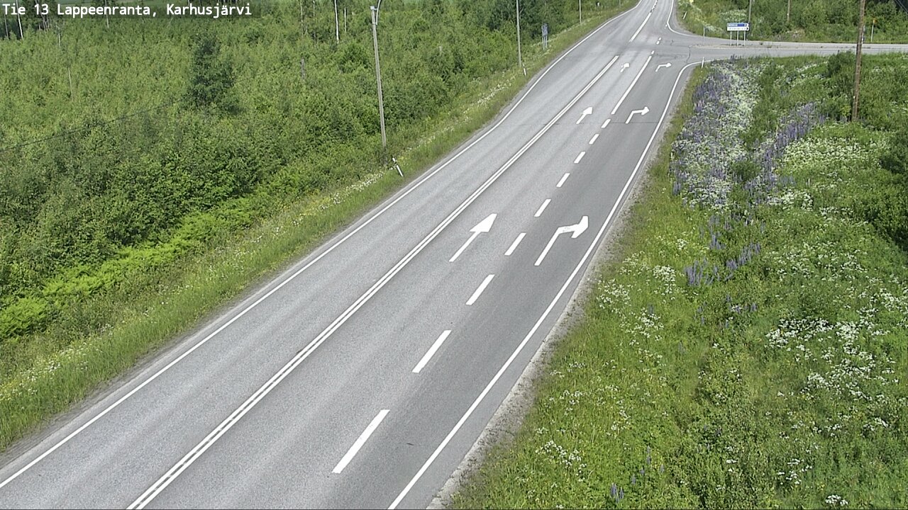 Kelikamerat Kuva Tie 13 Karhusjärvi, Lappeenranta, Etelä-Karjala