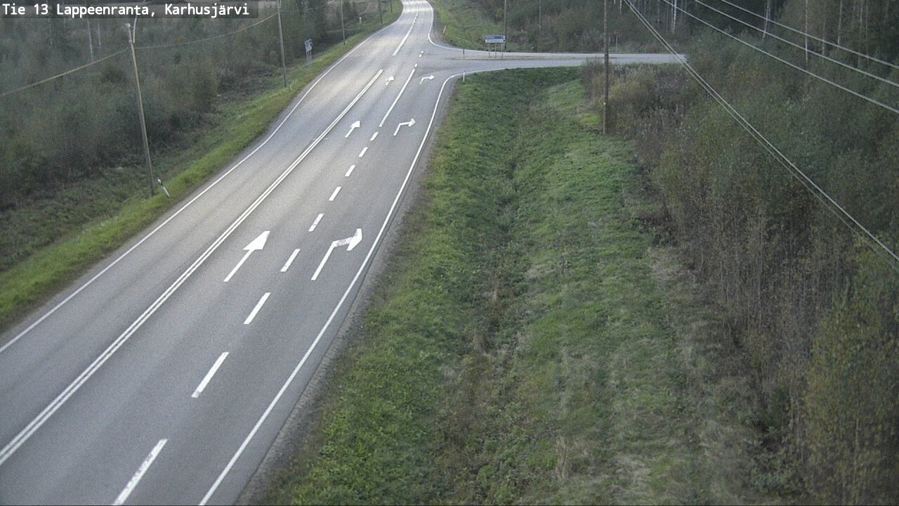 Weather Camera Image Road 13 Karhusjärvi, Lappeenranta, Etelä-Karjala