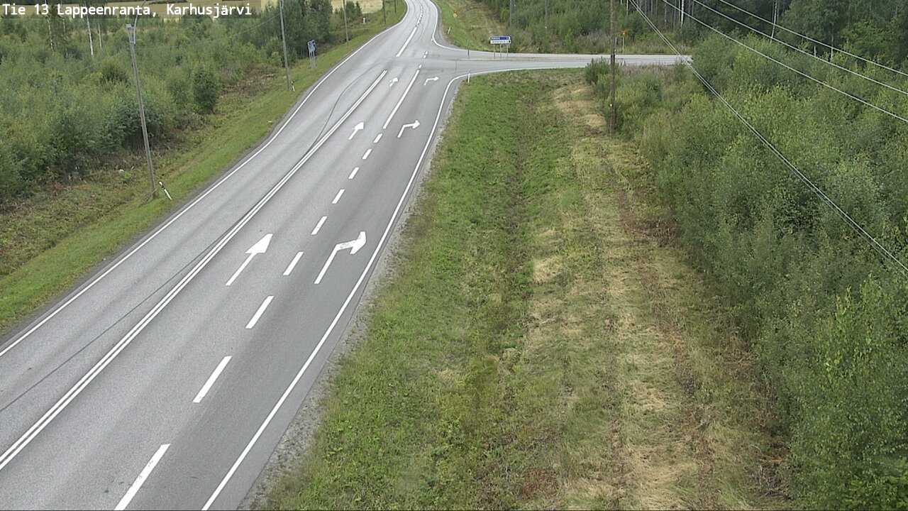 Weather Camera Image Road 13 Karhusjärvi, Lappeenranta, Etelä-Karjala