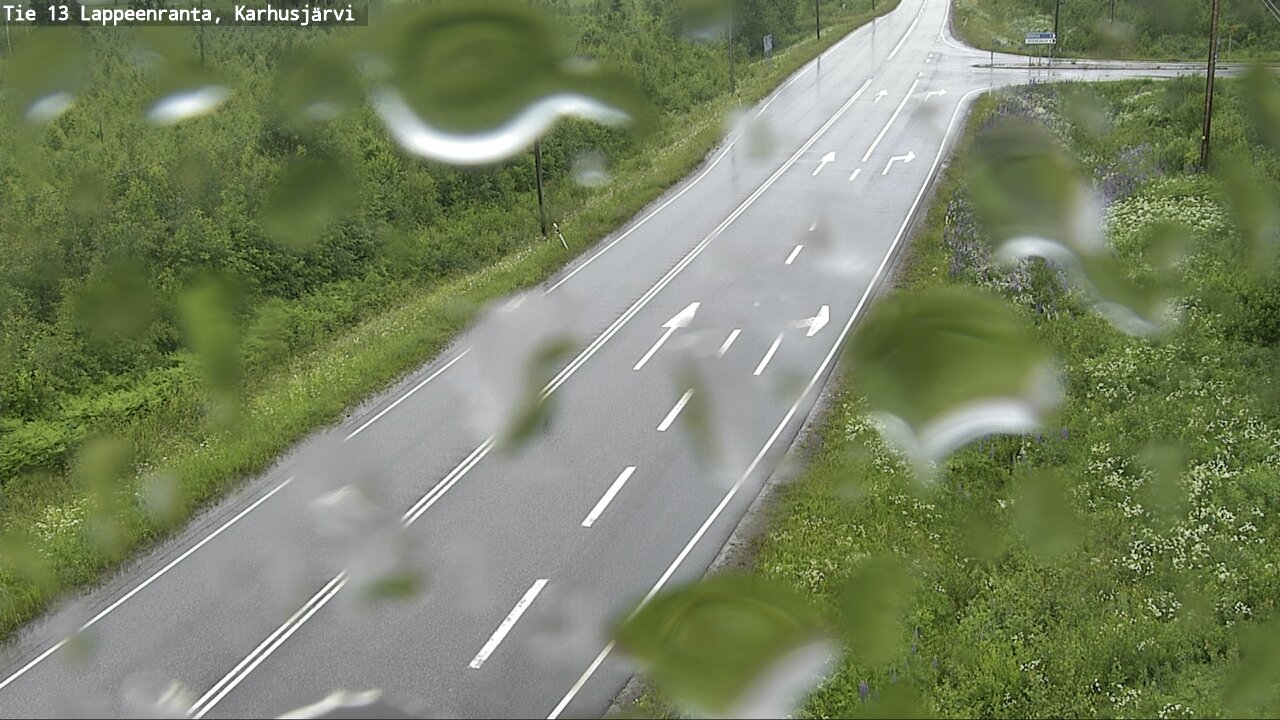Weather Camera Image Väg 13 Karhusjärvi, Lappeenranta, Etelä-Karjala