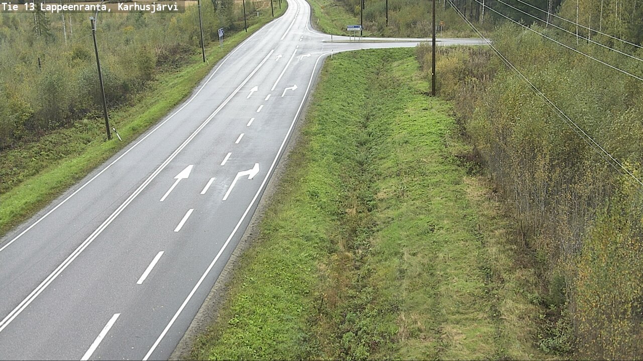 Weather Camera Image Road 13 Karhusjärvi, Lappeenranta, Etelä-Karjala