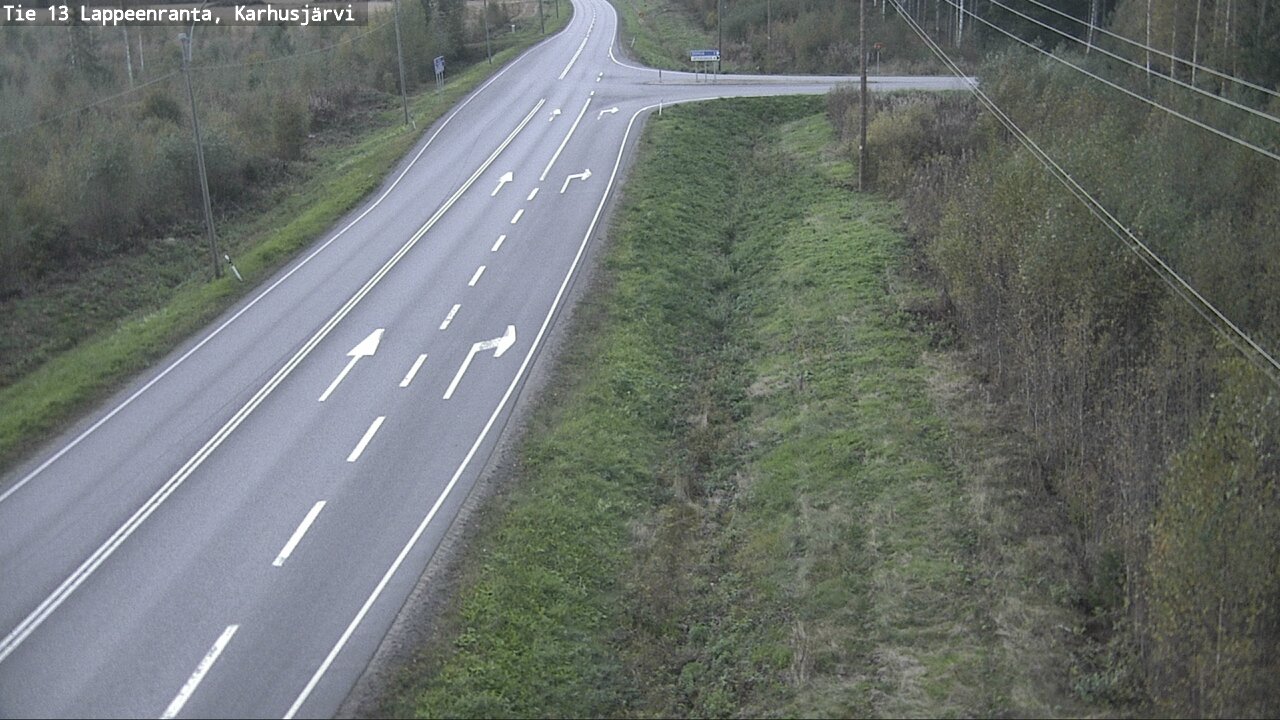 Weather Camera Image Road 13 Karhusjärvi, Lappeenranta, Etelä-Karjala