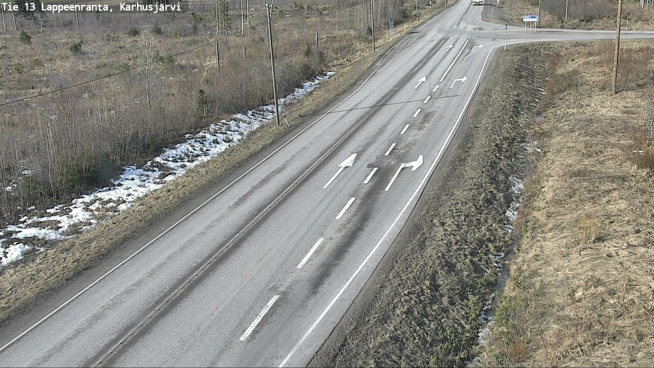 Weather Camera Image Road 13 Karhusjärvi, Lappeenranta, Etelä-Karjala