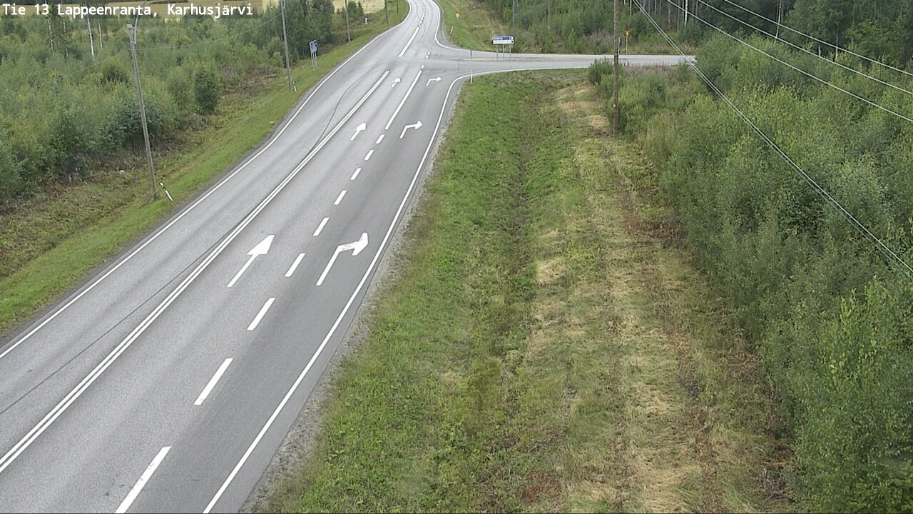 Weather Camera Image Road 13 Karhusjärvi, Lappeenranta, Etelä-Karjala