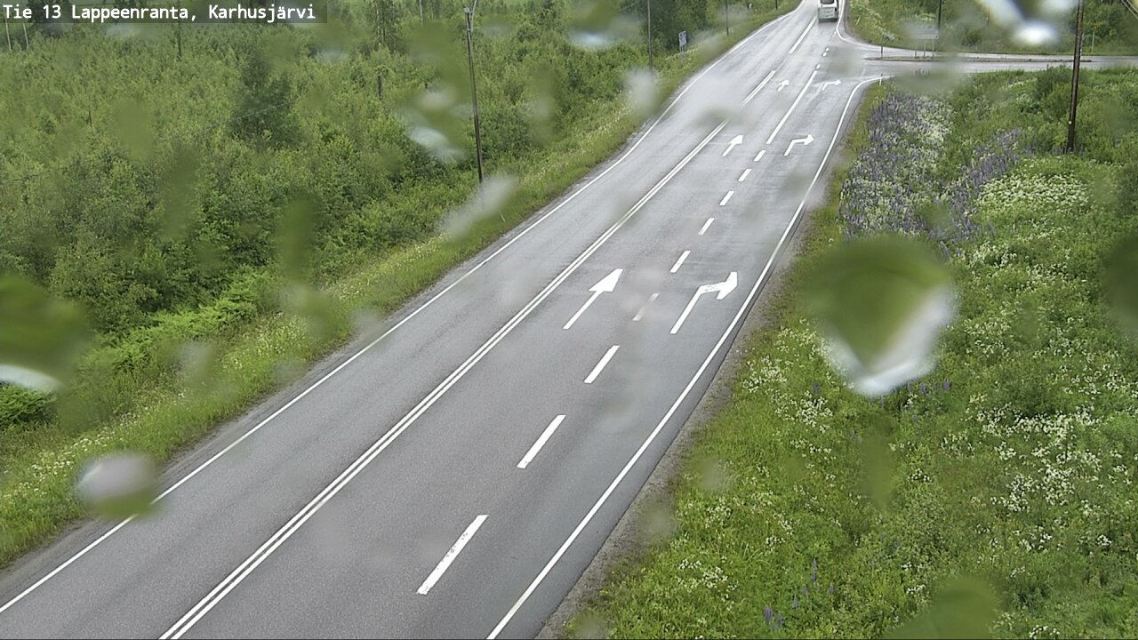 Weather Camera Image Väg 13 Karhusjärvi, Lappeenranta, Etelä-Karjala