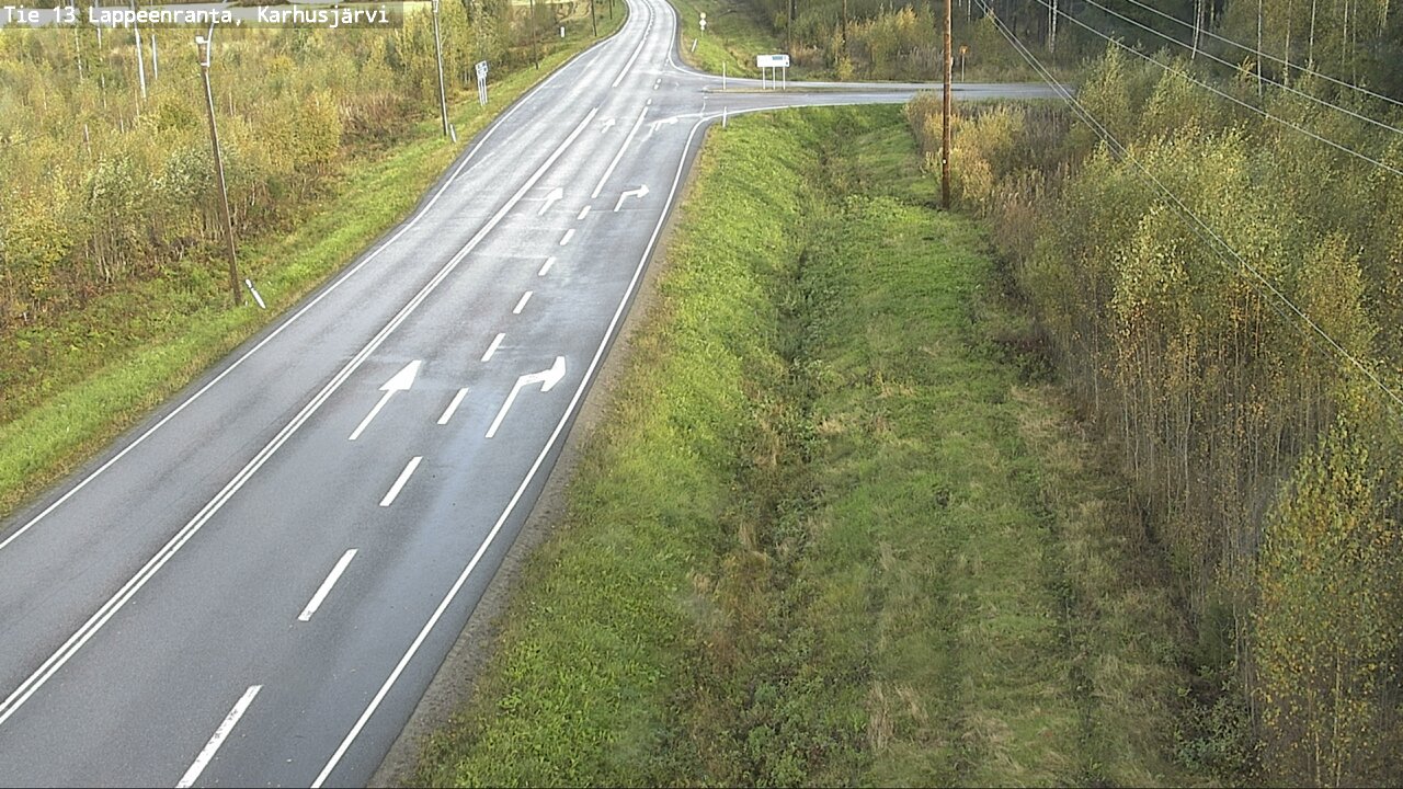 Weather Camera Image Road 13 Karhusjärvi, Lappeenranta, Etelä-Karjala