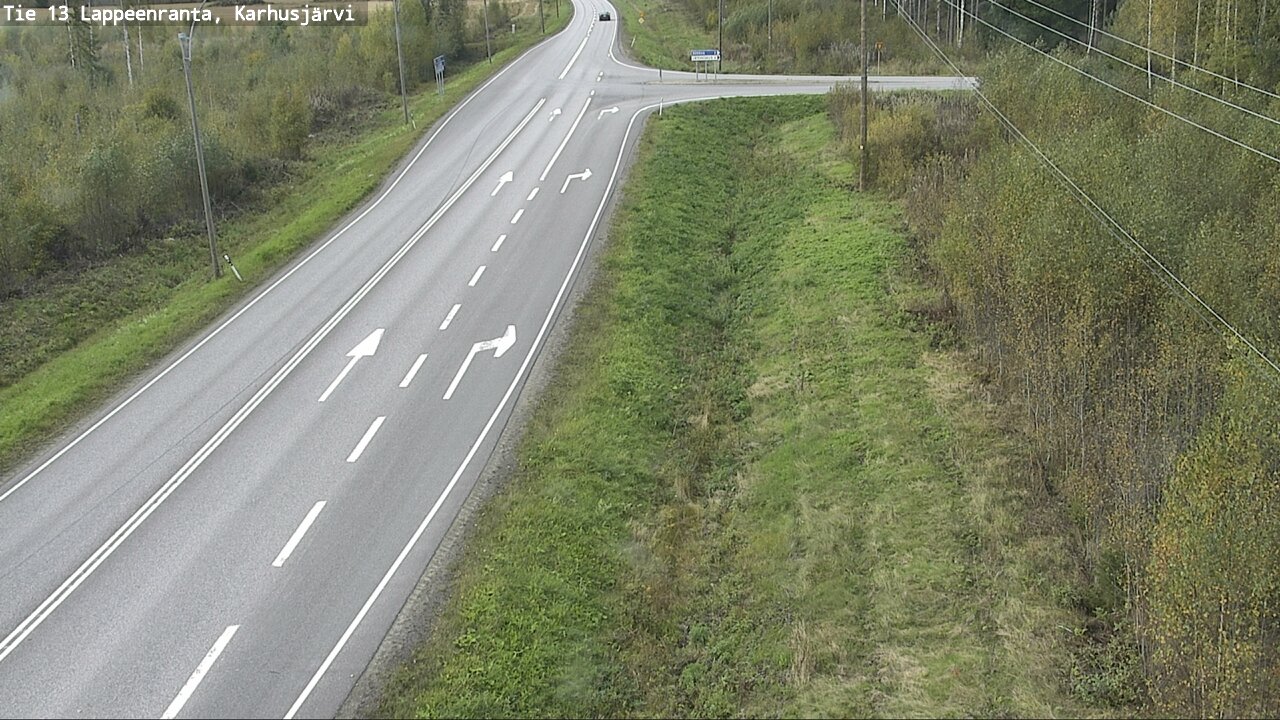 Weather Camera Image Road 13 Karhusjärvi, Lappeenranta, Etelä-Karjala