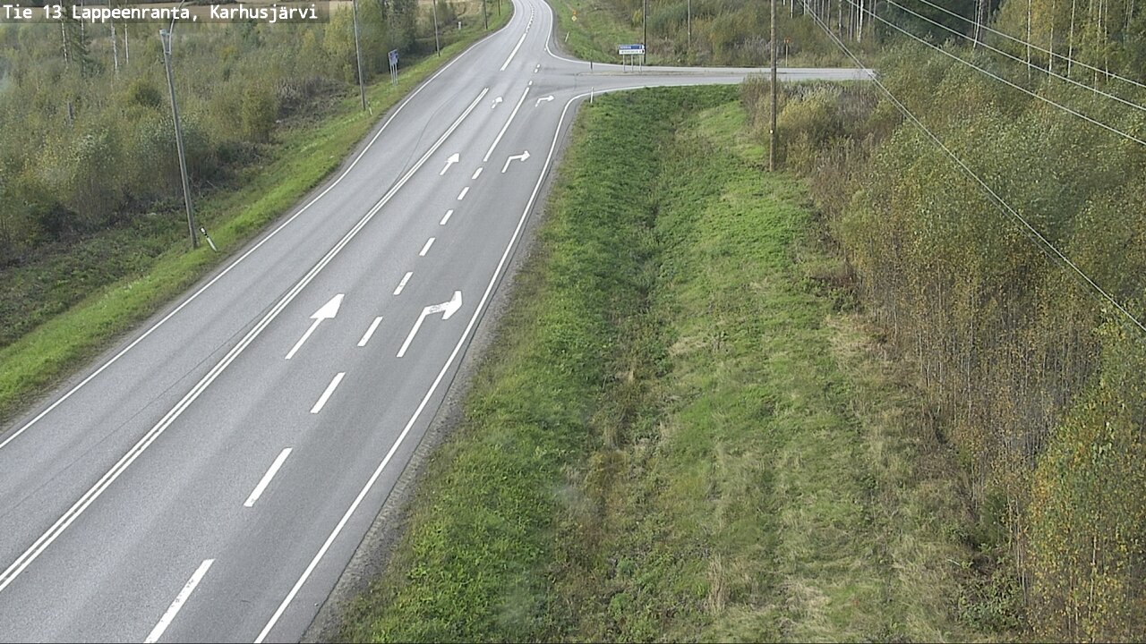 Weather Camera Image Road 13 Karhusjärvi, Lappeenranta, Etelä-Karjala