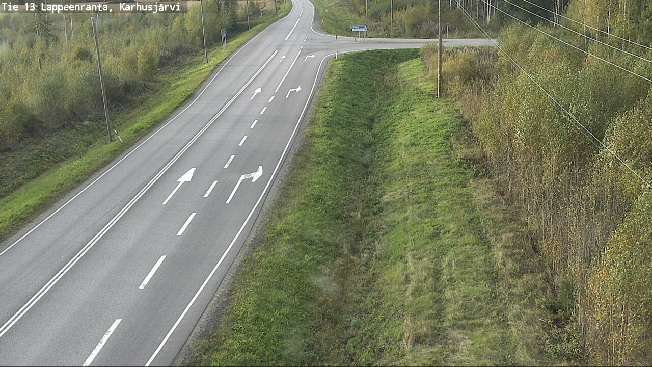 Weather Camera Image Road 13 Karhusjärvi, Lappeenranta, Etelä-Karjala