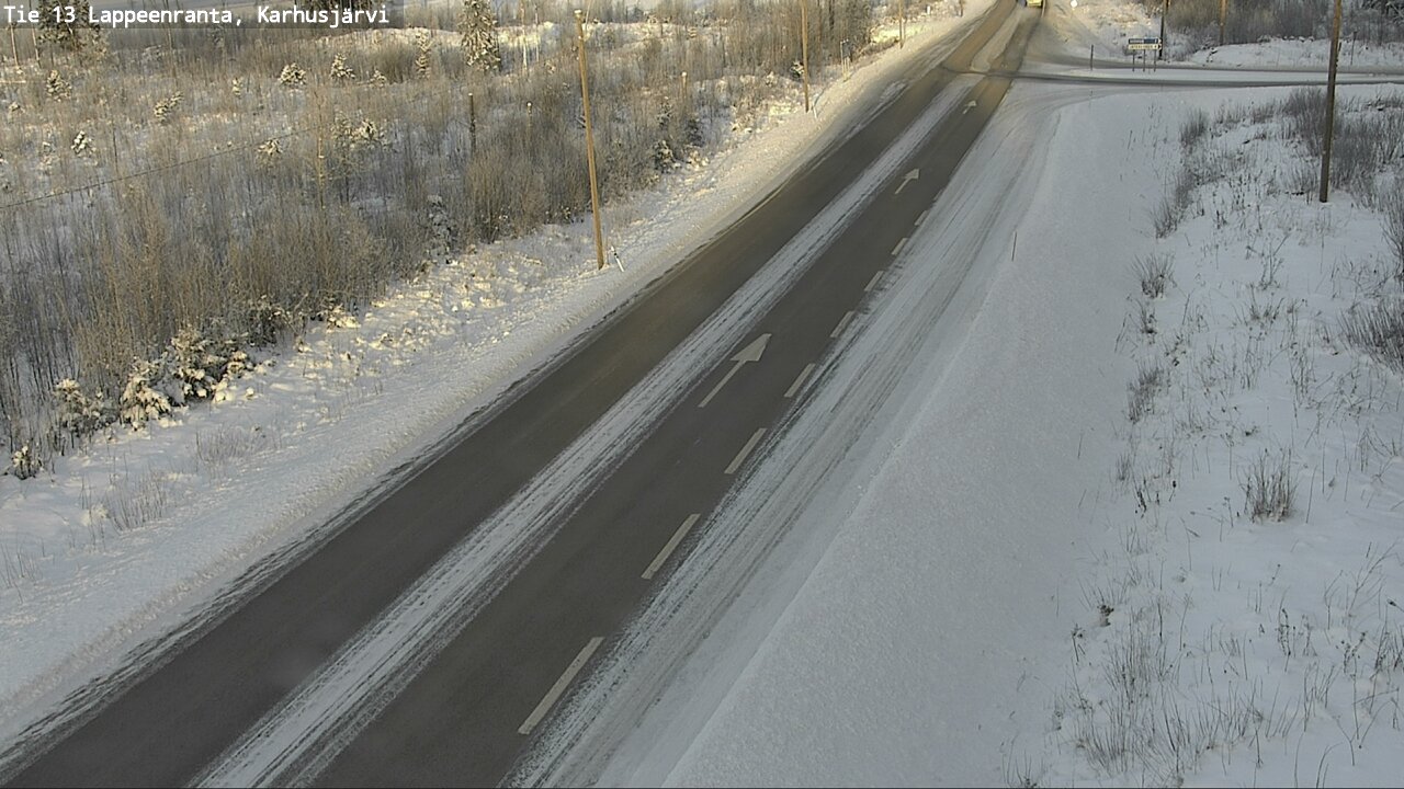 Weather Camera Image Väg 13 Karhusjärvi, Lappeenranta, Etelä-Karjala