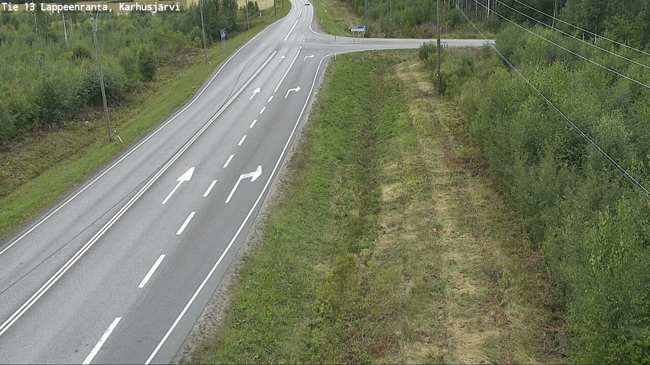Weather Camera Image Road 13 Karhusjärvi, Lappeenranta, Etelä-Karjala