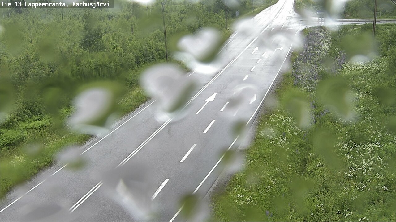 Weather Camera Image Väg 13 Karhusjärvi, Lappeenranta, Etelä-Karjala