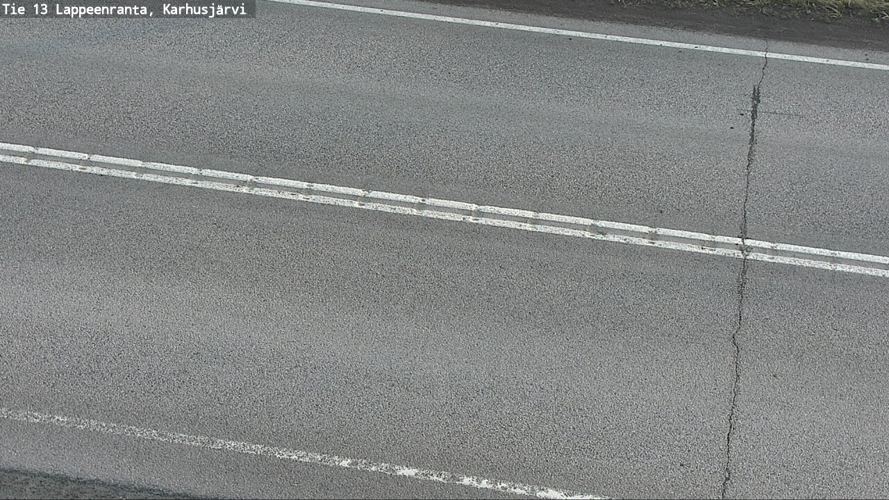 Weather Camera Image Väg 13 Karhusjärvi, Lappeenranta, Etelä-Karjala