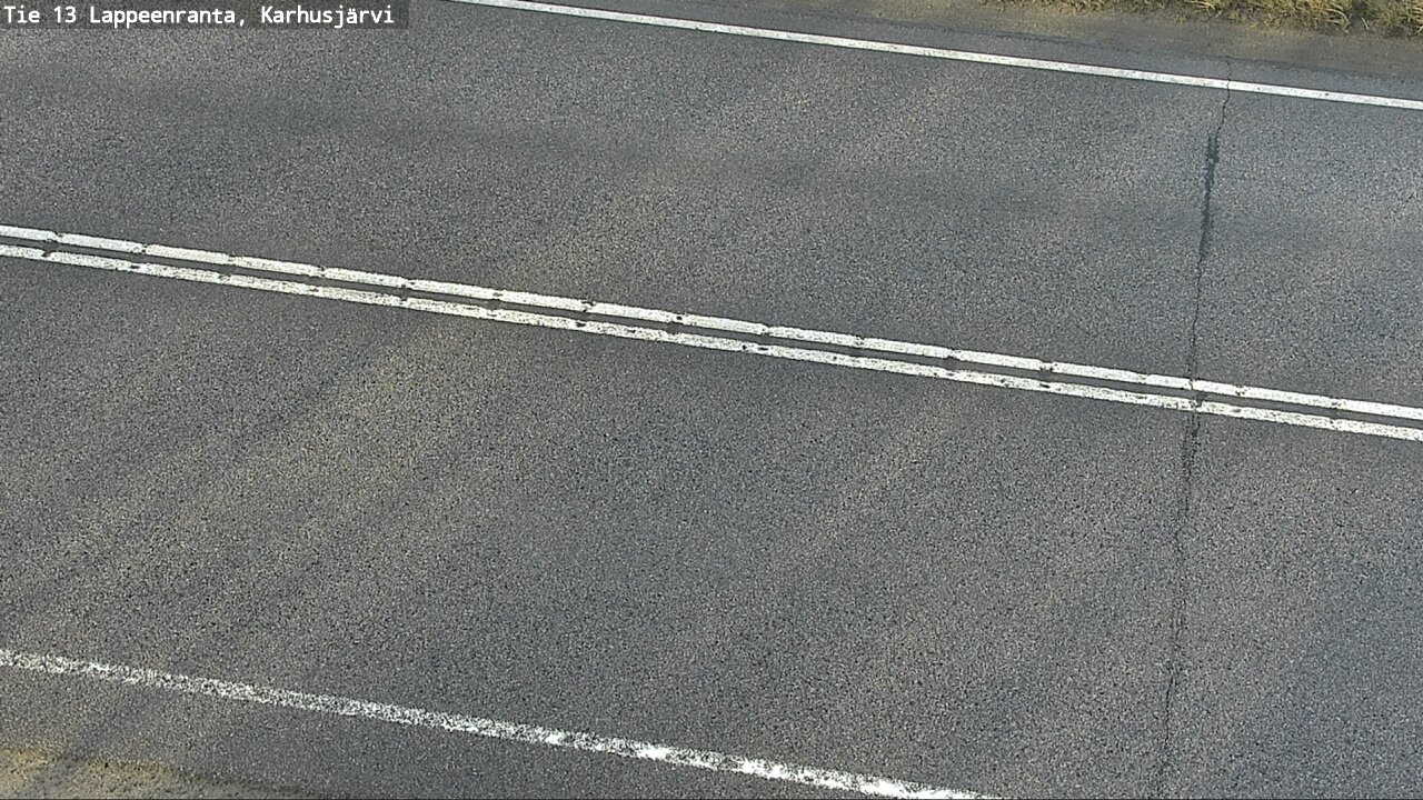 Weather Camera Image Väg 13 Karhusjärvi, Lappeenranta, Etelä-Karjala