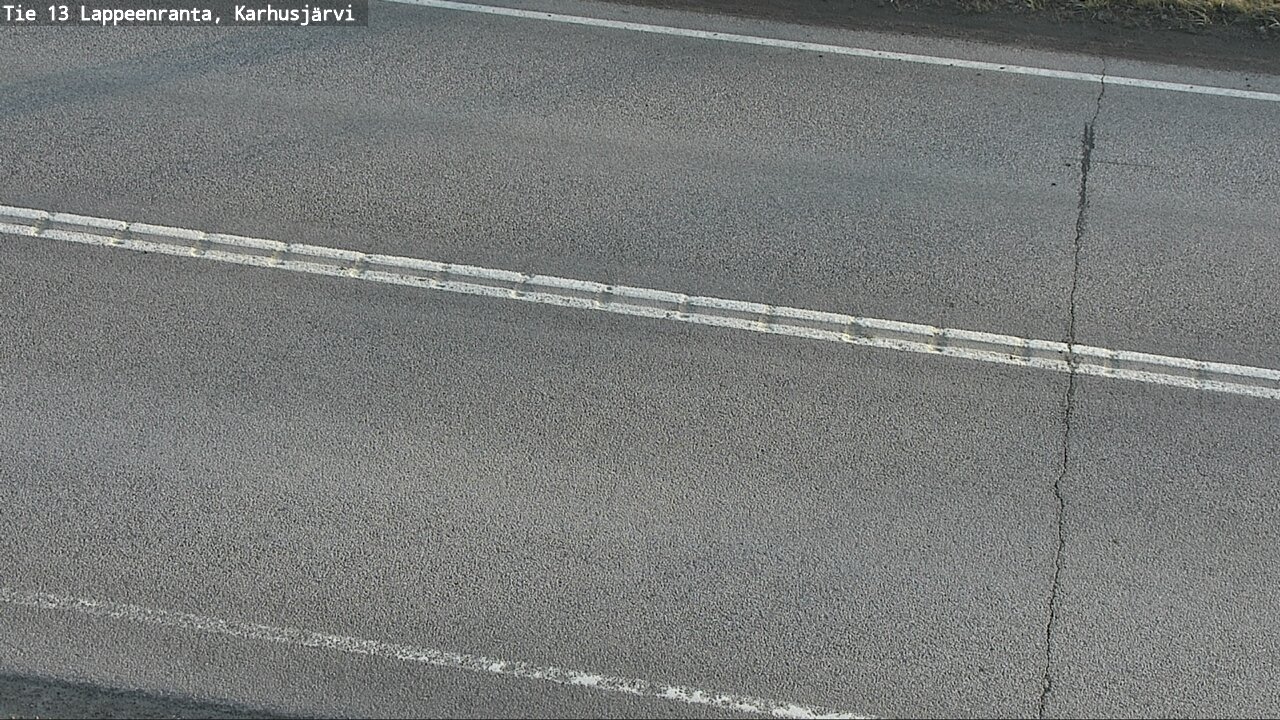 Weather Camera Image Väg 13 Karhusjärvi, Lappeenranta, Etelä-Karjala