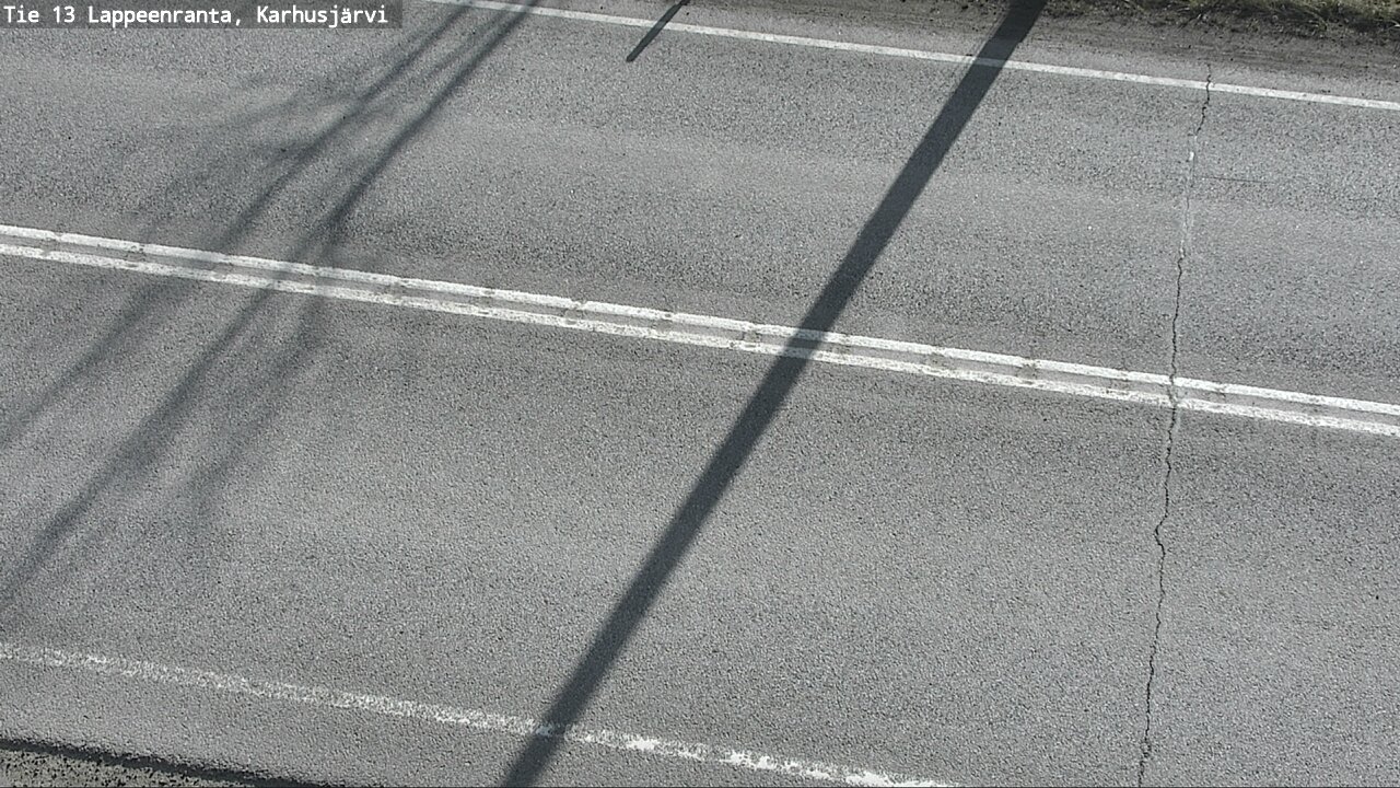 Weather Camera Image Väg 13 Karhusjärvi, Lappeenranta, Etelä-Karjala