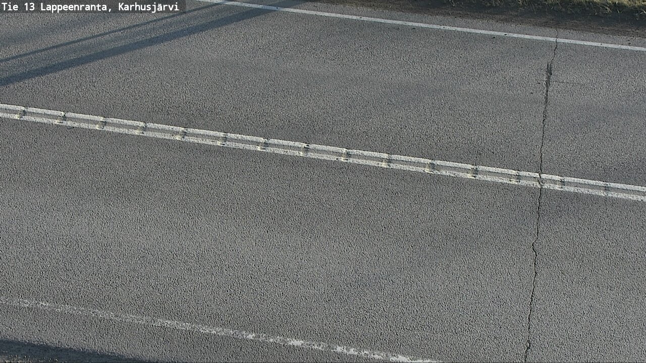 Weather Camera Image Väg 13 Karhusjärvi, Lappeenranta, Etelä-Karjala