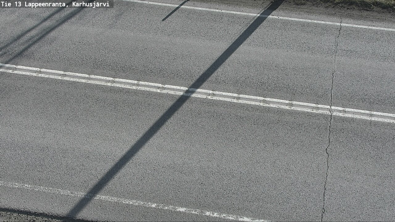 Weather Camera Image Väg 13 Karhusjärvi, Lappeenranta, Etelä-Karjala