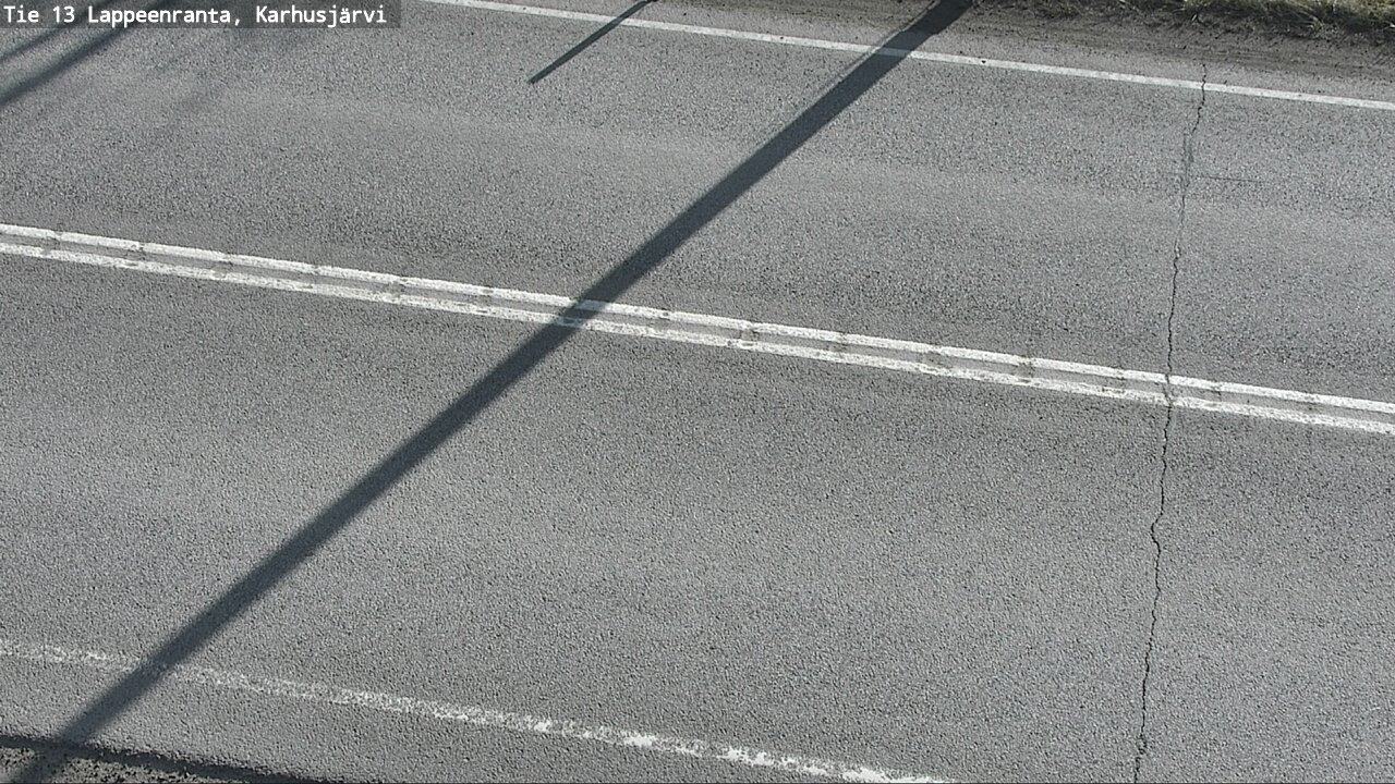 Weather Camera Image Väg 13 Karhusjärvi, Lappeenranta, Etelä-Karjala