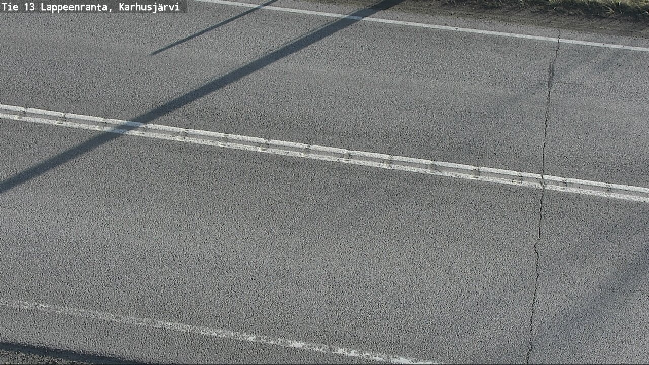 Weather Camera Image Väg 13 Karhusjärvi, Lappeenranta, Etelä-Karjala