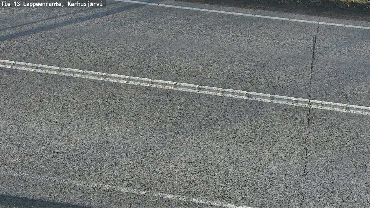 Weather Camera Image Väg 13 Karhusjärvi, Lappeenranta, Etelä-Karjala