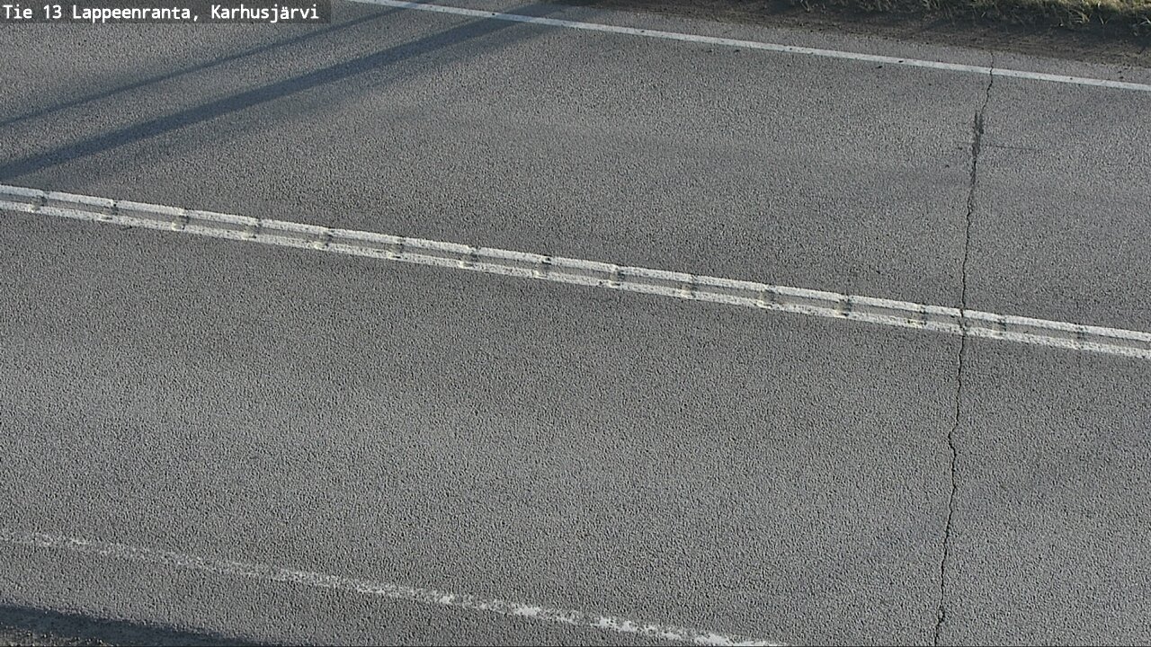 Weather Camera Image Väg 13 Karhusjärvi, Lappeenranta, Etelä-Karjala