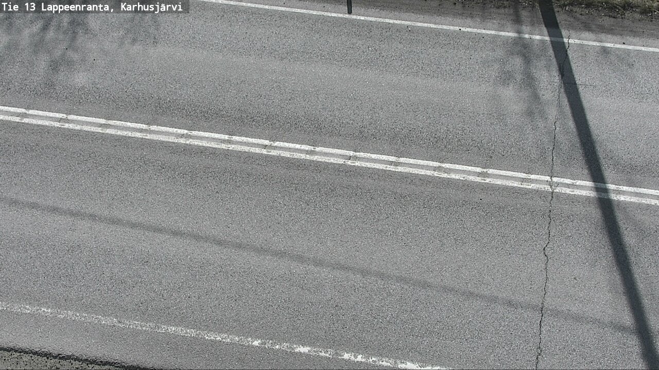 Weather Camera Image Väg 13 Karhusjärvi, Lappeenranta, Etelä-Karjala
