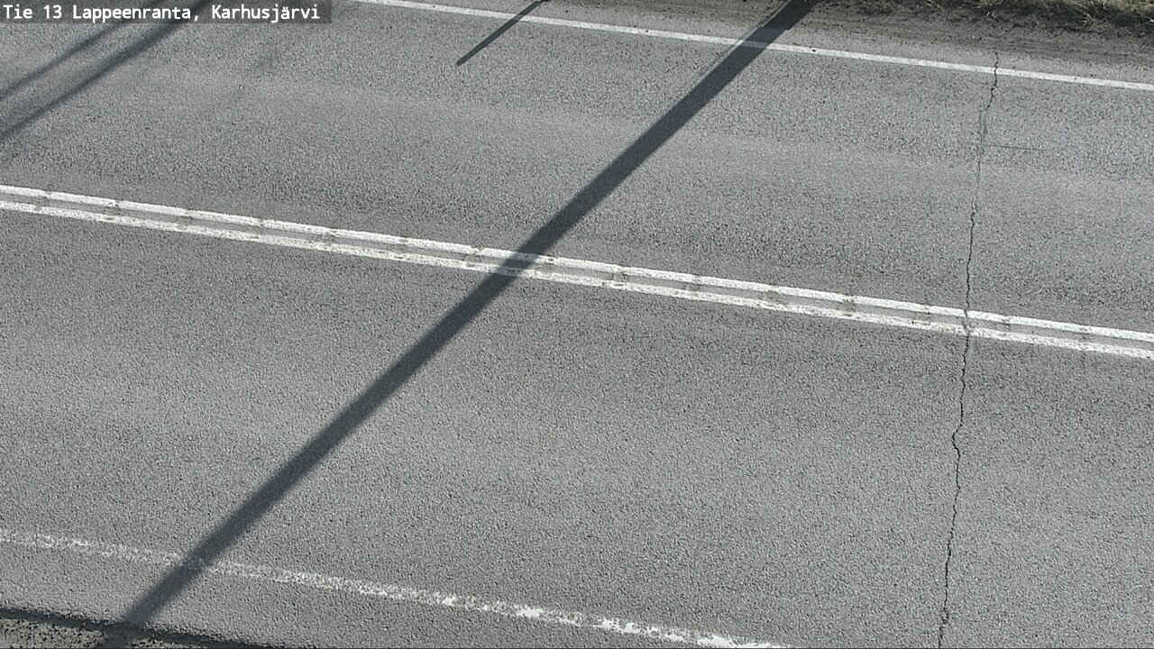 Weather Camera Image Väg 13 Karhusjärvi, Lappeenranta, Etelä-Karjala