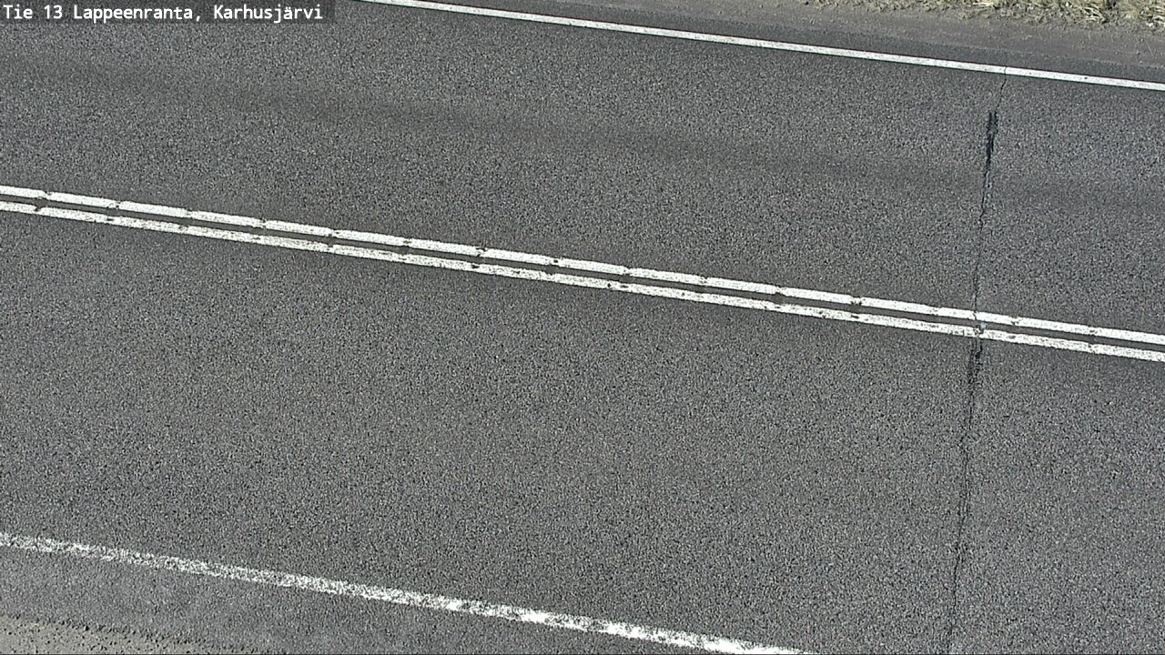 Weather Camera Image Väg 13 Karhusjärvi, Lappeenranta, Etelä-Karjala