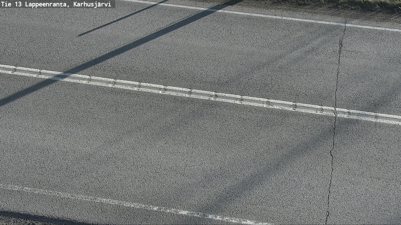 Weather Camera Image Väg 13 Karhusjärvi, Lappeenranta, Etelä-Karjala