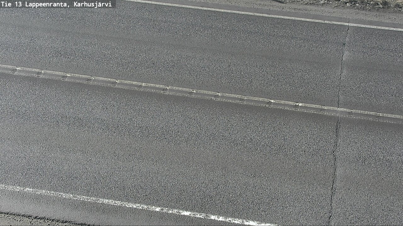 Weather Camera Image Väg 13 Karhusjärvi, Lappeenranta, Etelä-Karjala