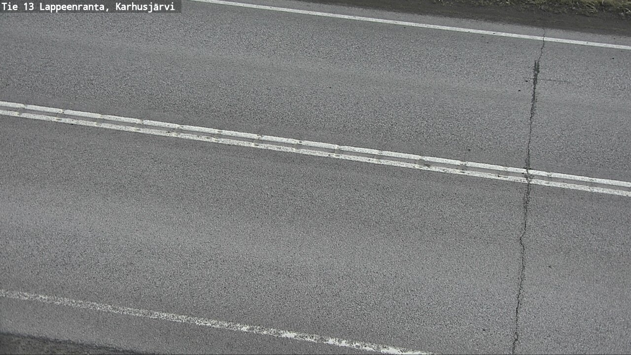 Weather Camera Image Väg 13 Karhusjärvi, Lappeenranta, Etelä-Karjala